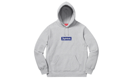 Bandana Box Logo Hooded Sweatshirt Grey