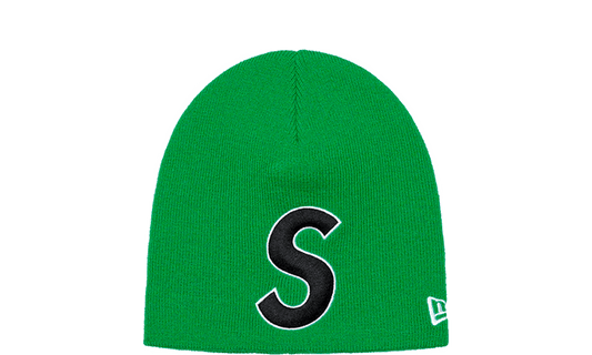 New Era S Logo Beanie Green