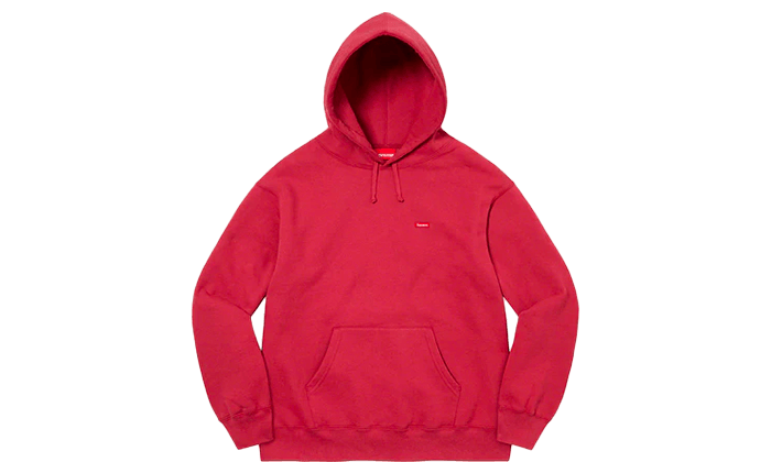 Small Box Hooded Sweatshirt Dark Red