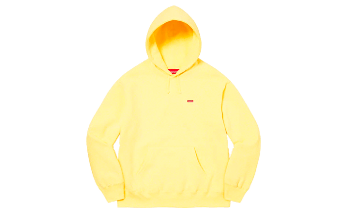 Small Box Hooded Sweatshirt Light Yellow