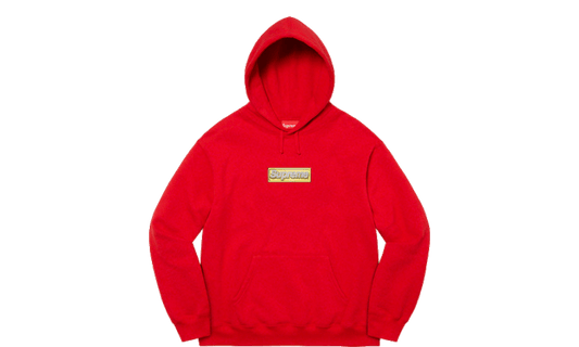 Bling Box Logo Hooded Sweatshirt Red