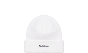 New Era Box Logo Beanie White