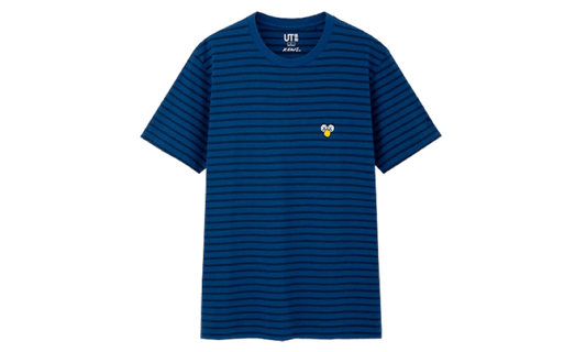 T-Shirt KAWS BFF Striped Blue