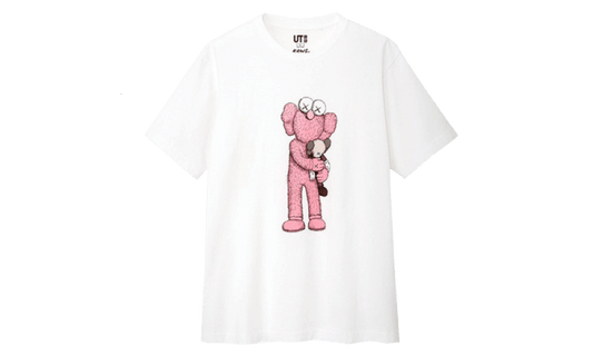 T-Shirt KAWS Pink BFF White