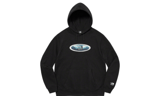 The North Face Lenticular Mountains Hooded Sweatshirt Black