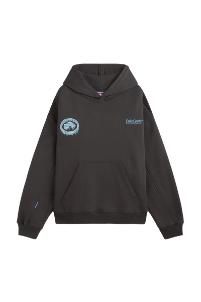 Sweat à Capuche Logo Glacé Fakegods Gris Foncé
