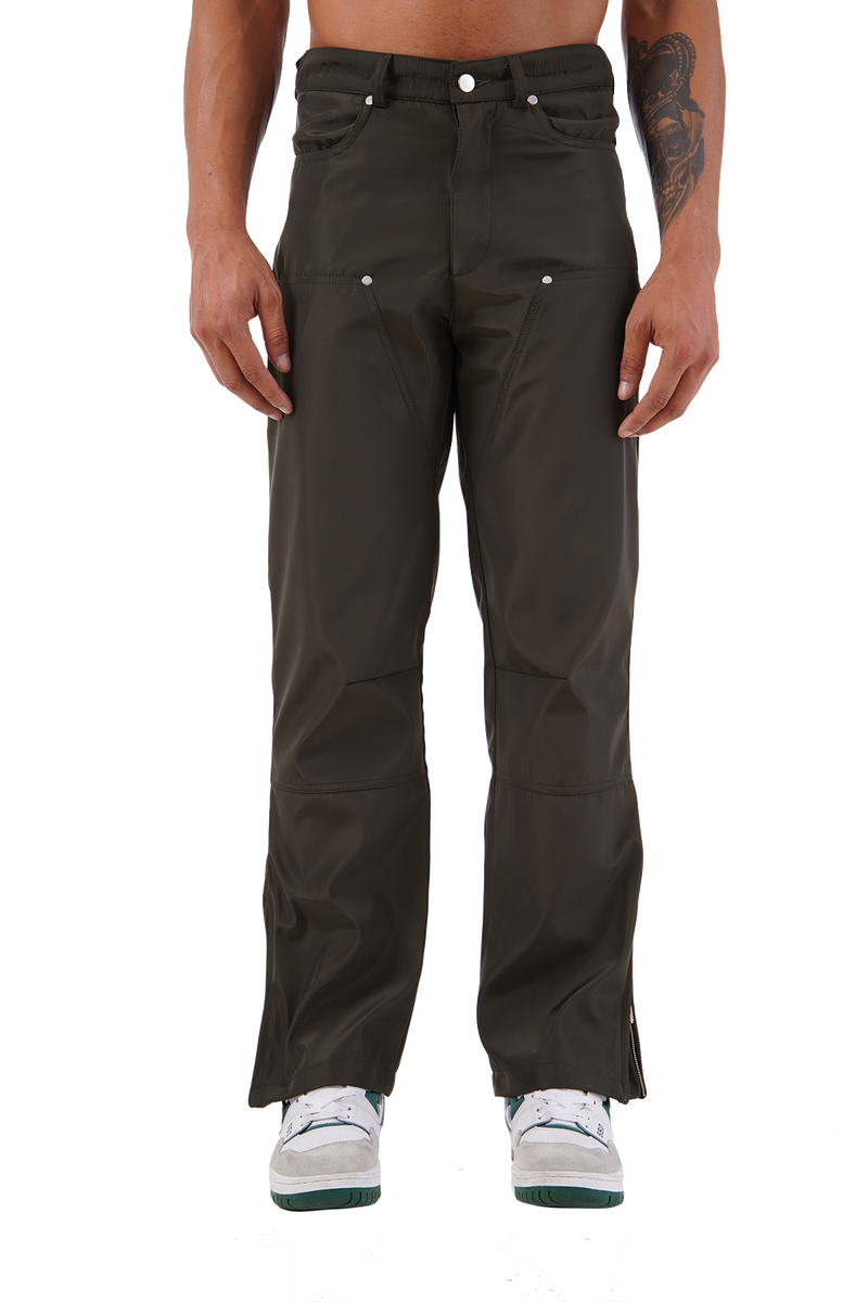 Dark Green Cargo Trousers
