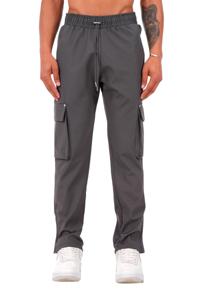 Pantalon Cargo Utility Coupe Droite Anthracite