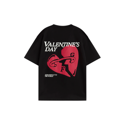T-shirt Fakegods Saint-Valentin Noir