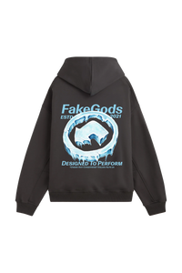 Fakegods Iced Logo Hoodie Dark Grey