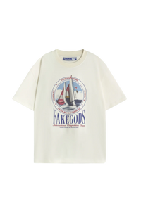 REGATTA RACE TEE CREAM