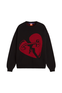 Fakegods Valentines Knitted Sweater Black