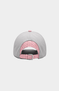 CAP NYLON GREY / PINK PYTHON