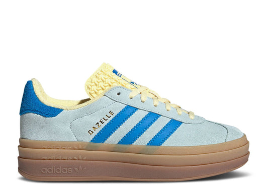 Adidas Gazelle Bold Almost Blue Yellow (9865541353799)