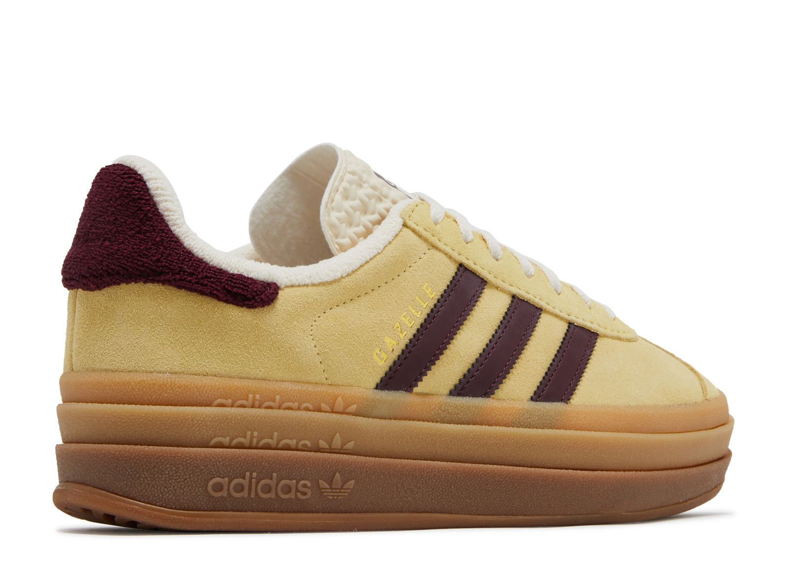 Adidas Gazelle Bold Almost Yellow Maroon (9865095610695)