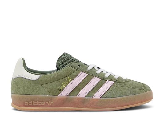 Adidas Gazelle Indoor Focus Olive Clear Pink (9865022243143)