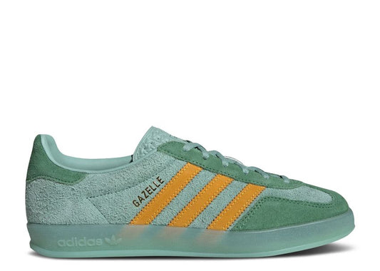 Adidas Gazelle Indoor Hazy Green Crew Yellow (9865022144839)