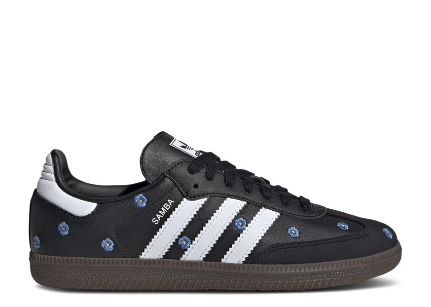 Adidas Samba Light Blue Floral Core Black (9865034236231)