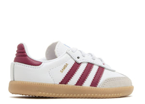 Adidas Samba OG Cloud White Collegiate Burgundy Gum (TD) (9864842379591)