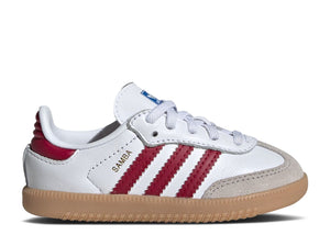 Adidas Samba OG Cloud White Collegiate Burgundy Gum (TD) (9864842379591)