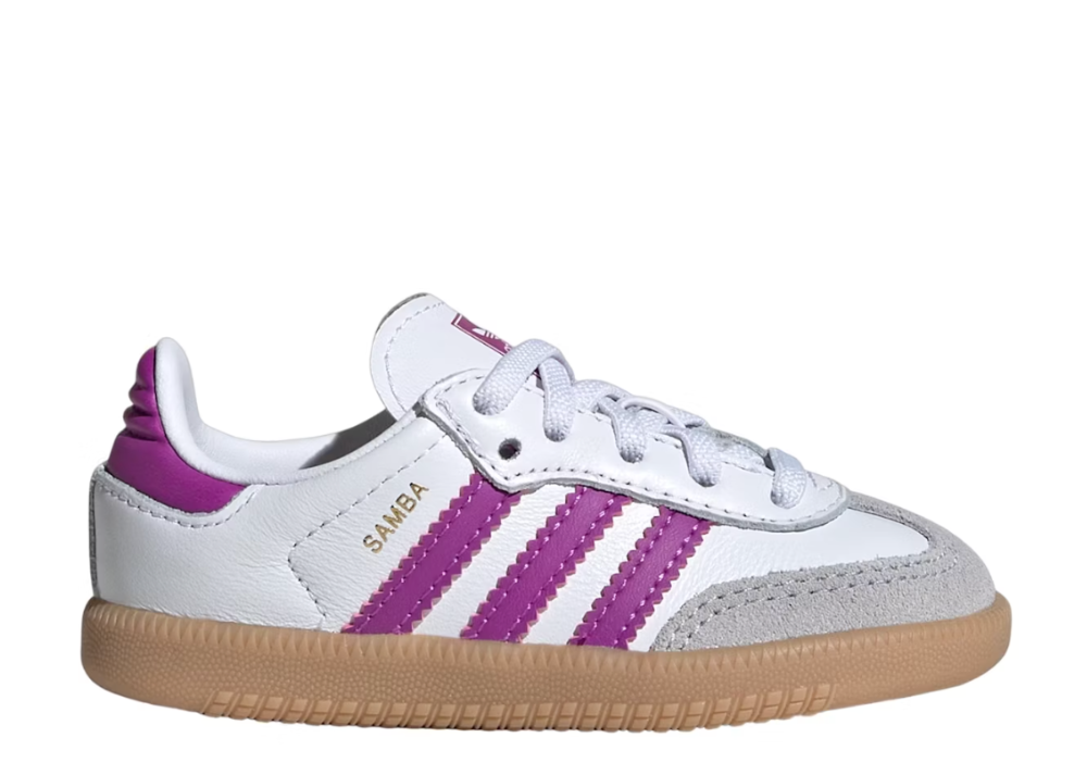 Adidas Samba OG Cloud White Purple Burst Gum (TD) (9864842576199)