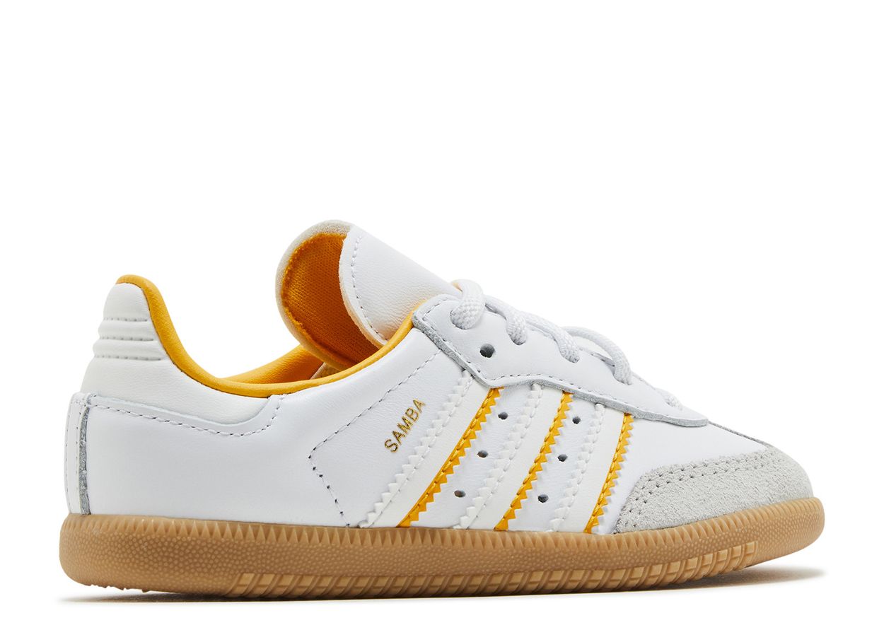 Adidas Samba OG Crystal White Cloud White Crew Yellow (TD) (9864842543431)