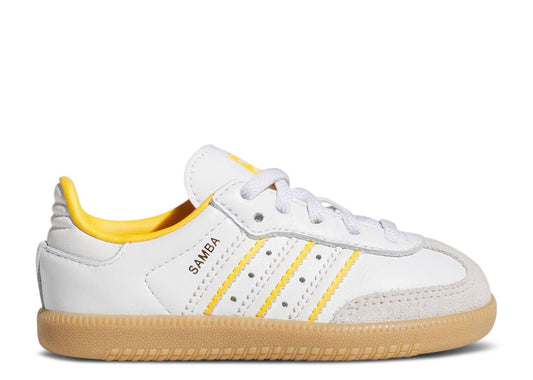 Adidas Samba OG Crystal White Cloud White Crew Yellow (TD) (9864842543431)