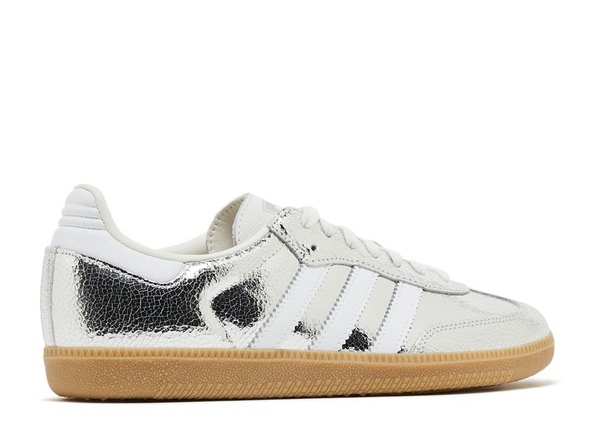 Adidas Samba OG Silver Metallic Cracked Leather (10224156442951)