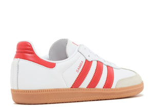 Adidas Samba OG White Solar Red Gum (9865482371399)