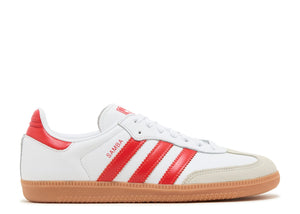 Adidas Samba OG White Solar Red Gum (9865482371399)