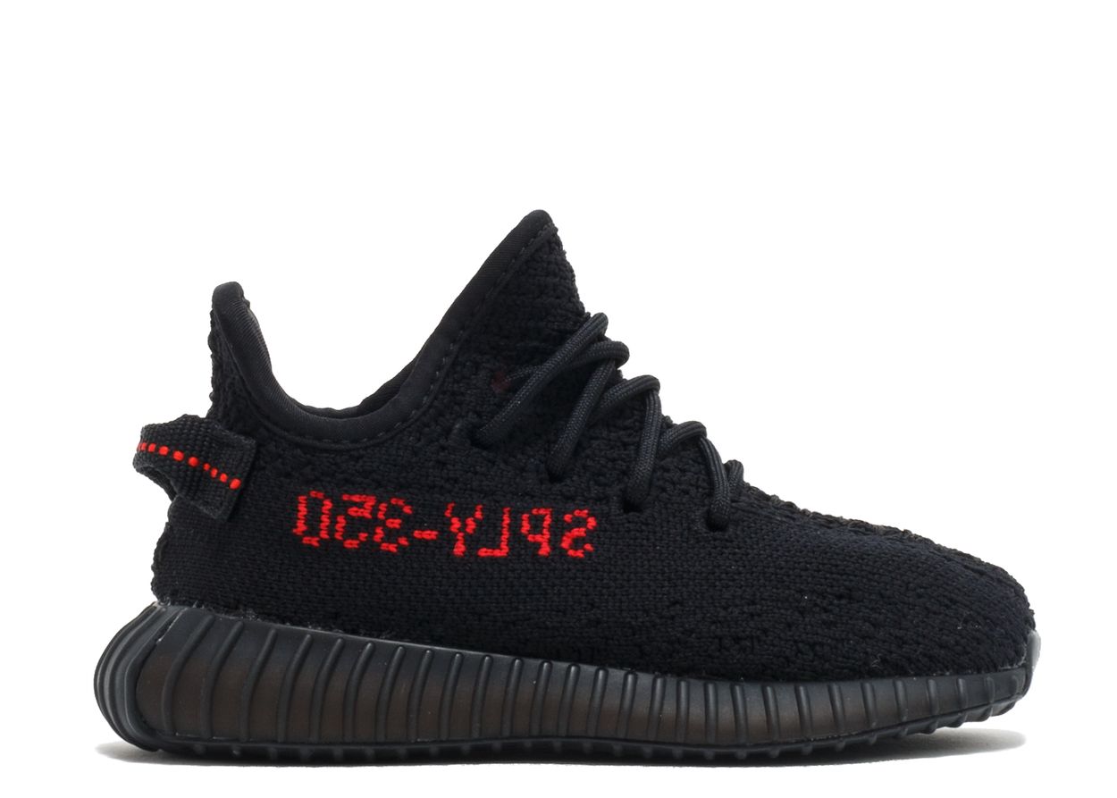 Adidas Yeezy Boost 350 V2 Black Red (Infants) (9864842477895)