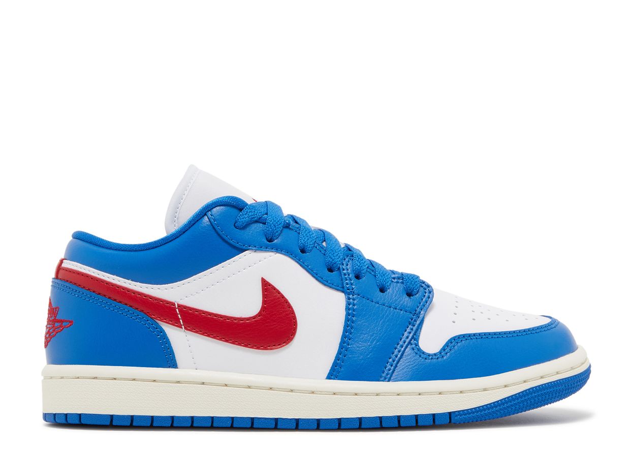 Air Jordan 1 Low Sport Blue Gym Red (9868339151175)