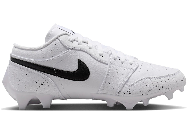 Air Jordan 1 Low TD Cleat White Black Splatter