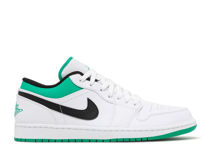 Air Jordan 1 Low White Lucky Green Black (9868423758151)