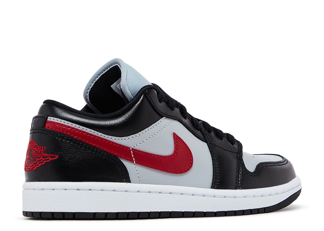 Air Jordan 1 Low Wolf Grey Gym Red (9864797716807)