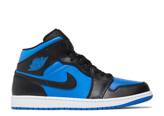 Air Jordan 1 Mid Black Royal Blue (9865086959943)