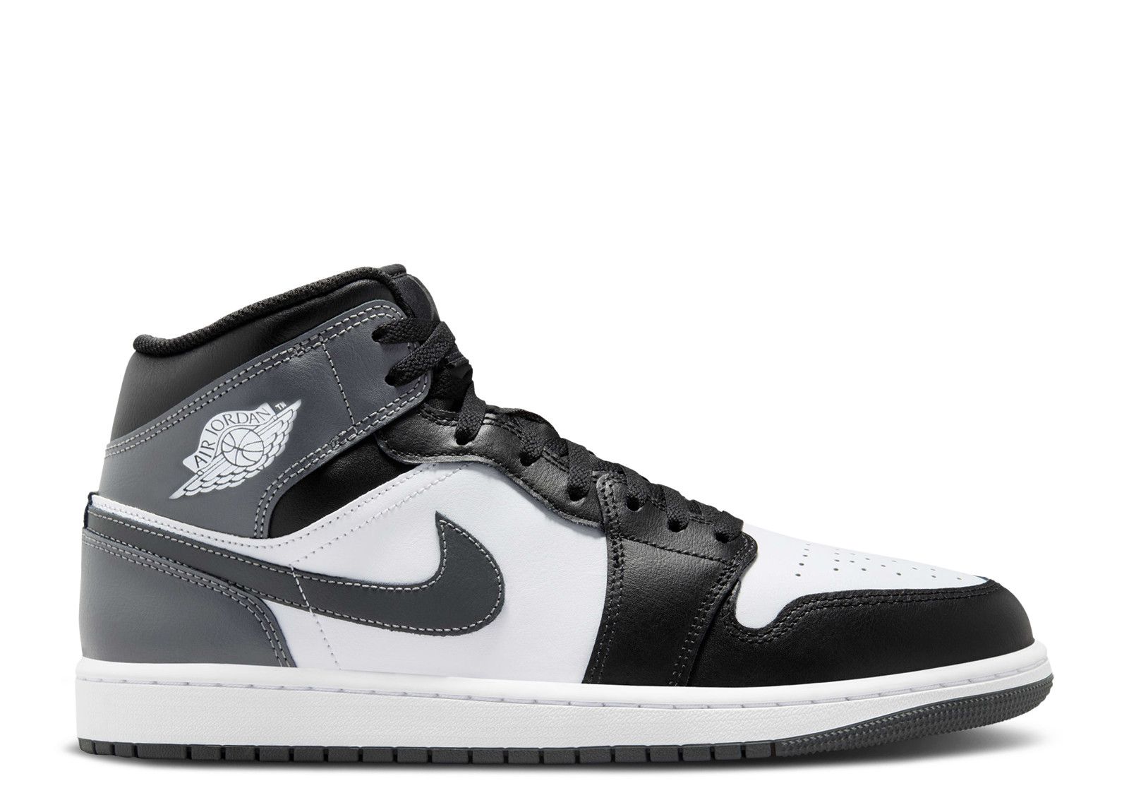 Air Jordan 1 Mid Black White Iron Grey (9868303302983)