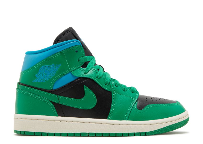 Air Jordan 1 Mid Lucky Green Aquatone (9868337348935)