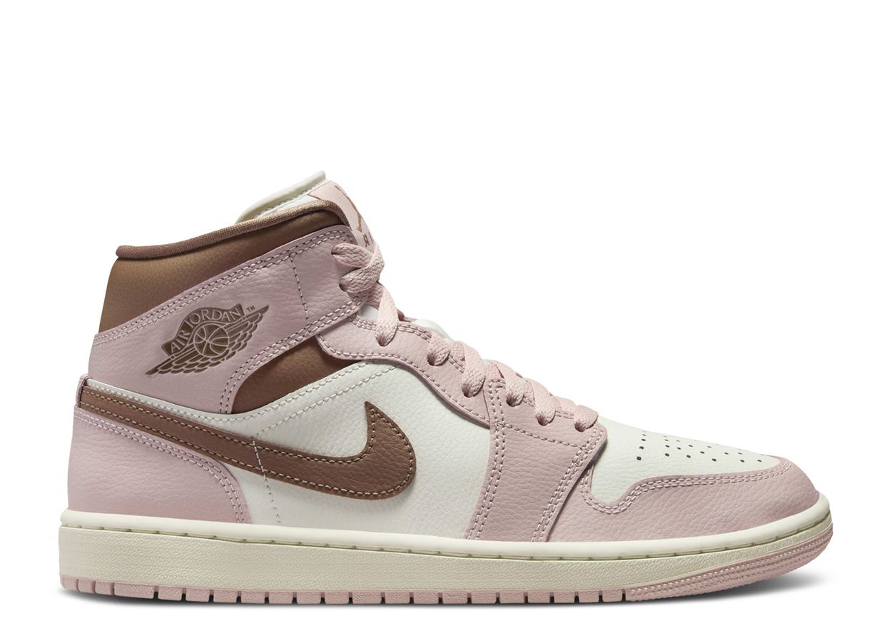 Air Jordan 1 Mid Pink Oxford Brown (9864787198279)