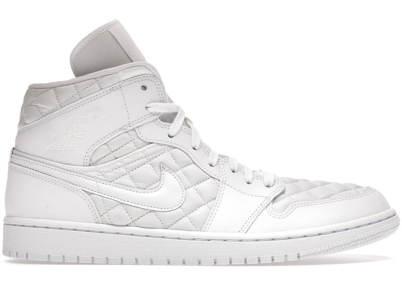 Air Jordan 1 Mid Quilted White