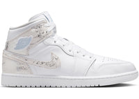 Air Jordan 1 Mid SE Distressed White Field Silver