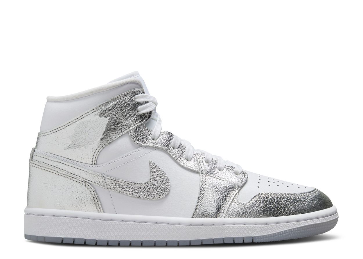 Air Jordan 1 Mid SE Metallic Silver (9864791097671)