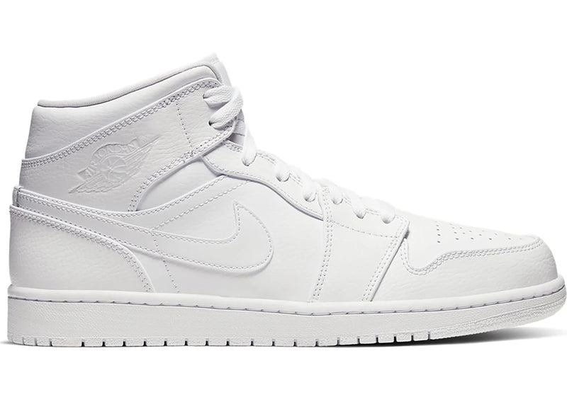 Air Jordan 1 Mid Triple White 2020