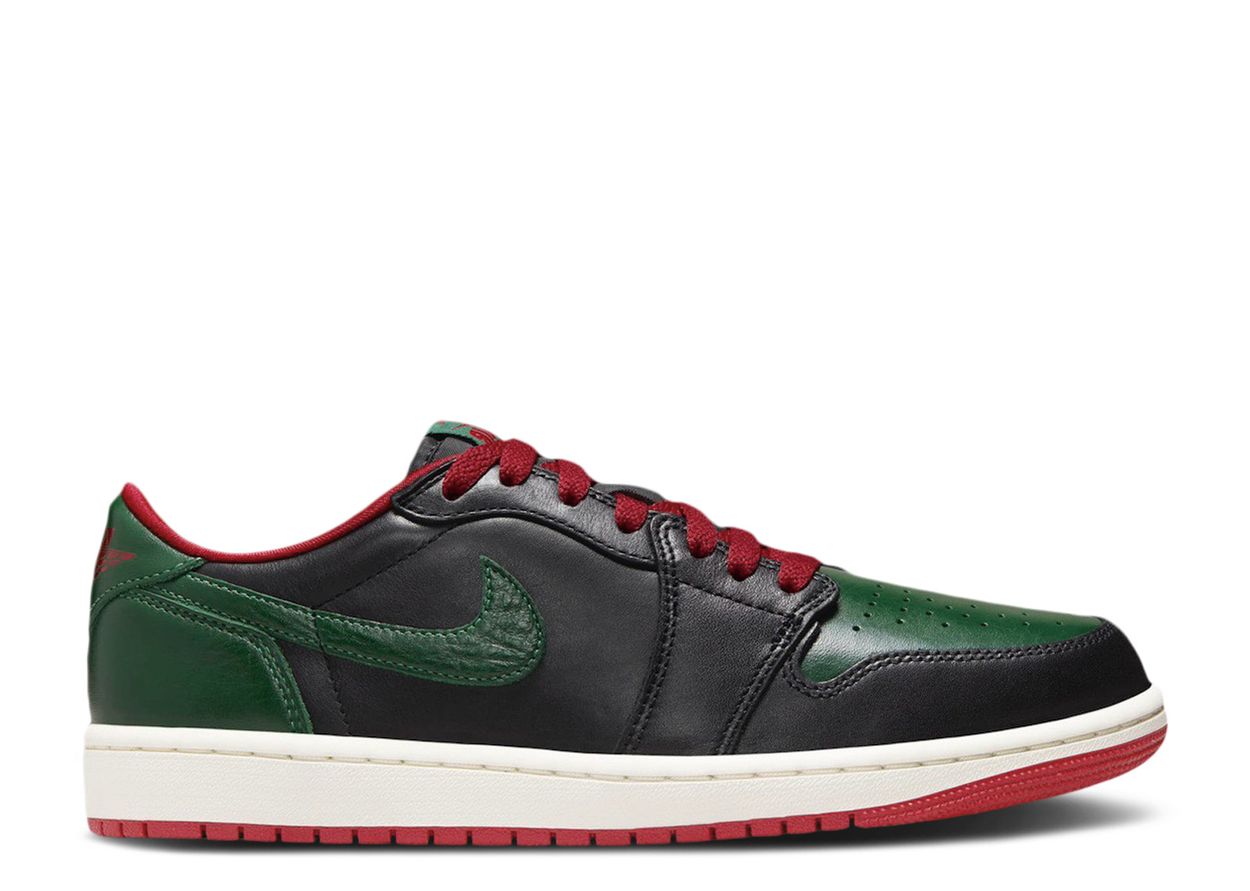 Air Jordan 1 Retro Low OG Gorge Green Varsity Red (9864797618503)