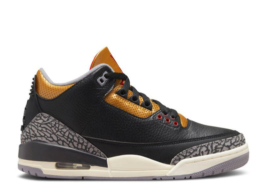 Air Jordan 3 Retro Black Cement Gold (9865372008775)