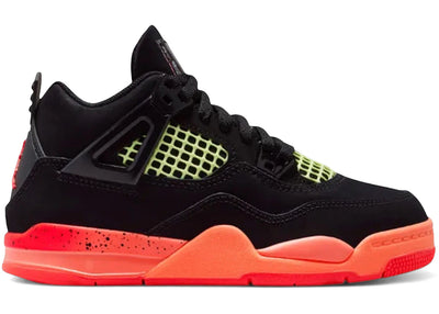 Air Jordan 4 Retro Black Bright Mango Barely Volt Infrared 23