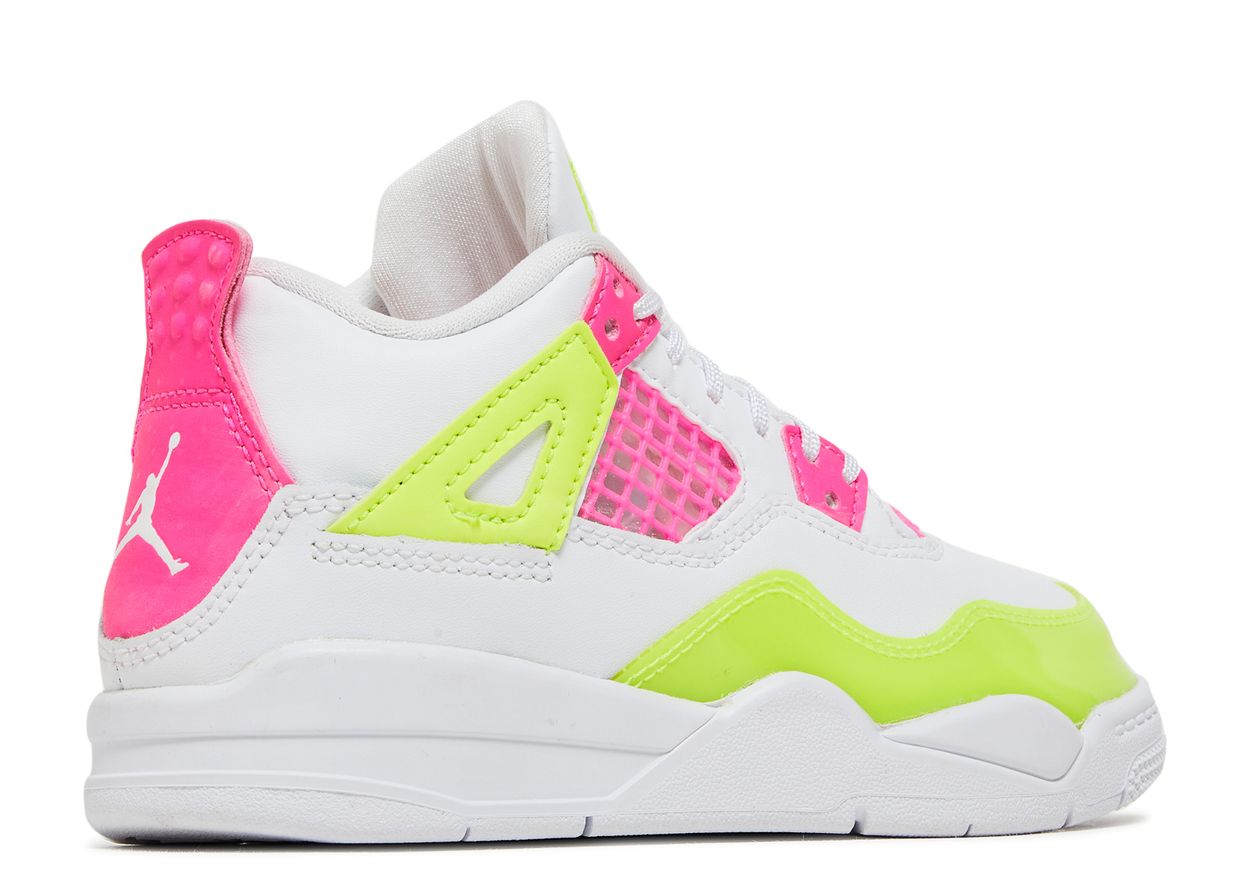Air Jordan 4 Retro White Lemon Pink (PS) (9864838218055)