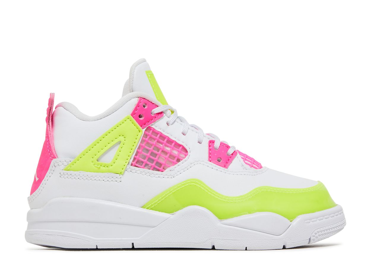 Air Jordan 4 Retro White Lemon Pink (PS) (9721540477255)