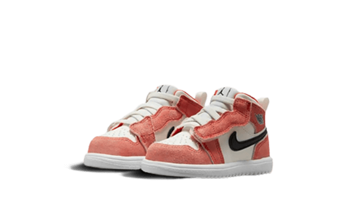 Air Jordan 1 Mid SE Orange Suede Bébé (TD)