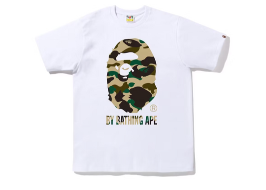 Bape 1st Camo By Bathing Ape Tee (FW22) White Yellow (9864969388359)